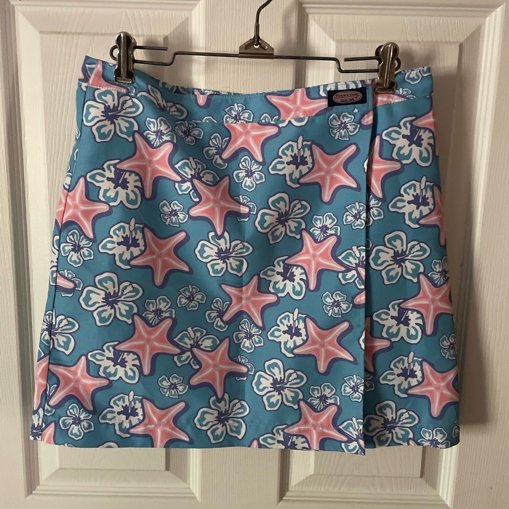 Vineyard Vines starfish wrap skirt size small
